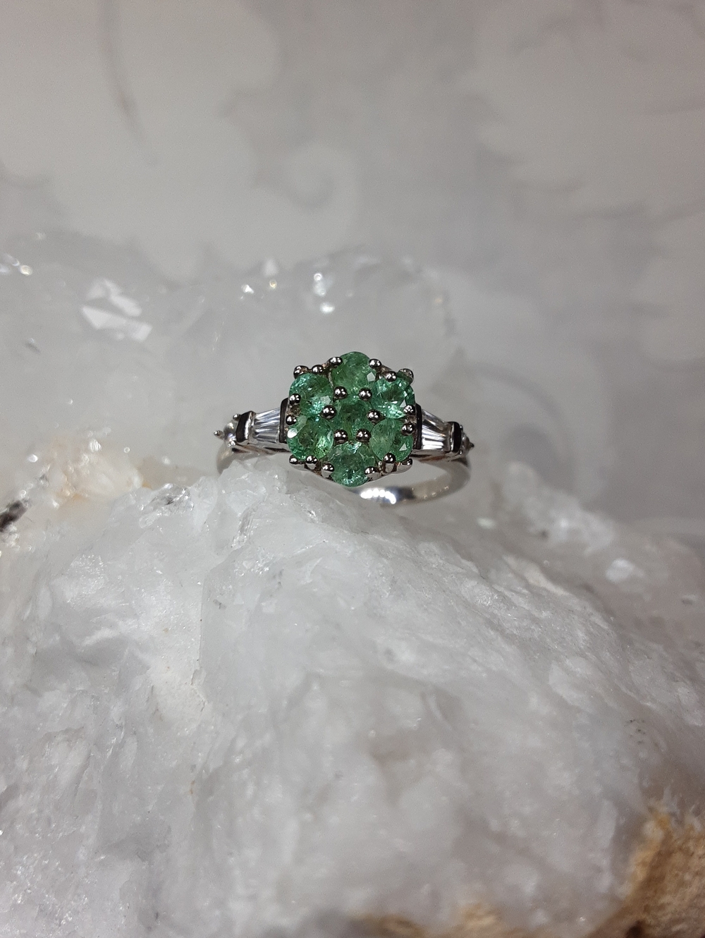 925 emerald ring. - Picture 3 of 6